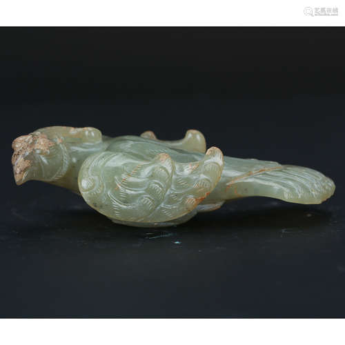 CHINESE ARCHAIC JADE PHOENIX