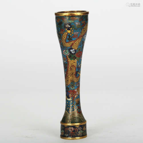 CHINESE CLOISONNE BRUSH STEM