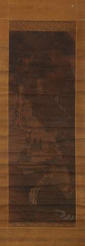 CHINESE INK AND COLOR SCROLL PAINTING