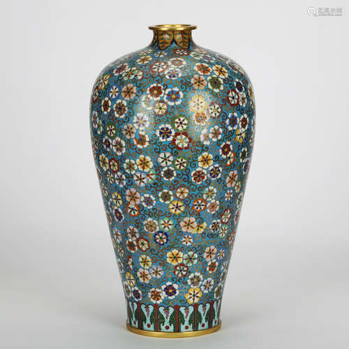 CHINESE CLOISONNE MEIPING VASE