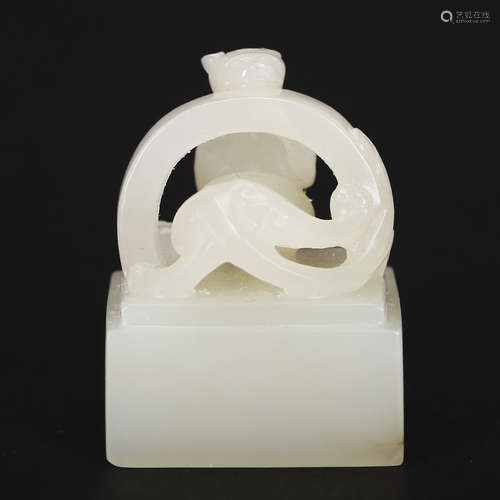 CHINESE WHITE JADE SEAL