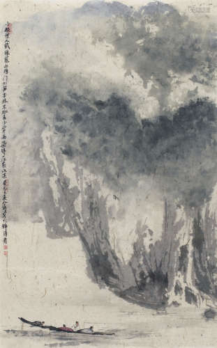 崔如琢（b.1944） 2013年作 春江小景图 镜心 设色纸本