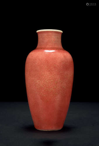 清中期 豇豆紅蘿蔔瓶