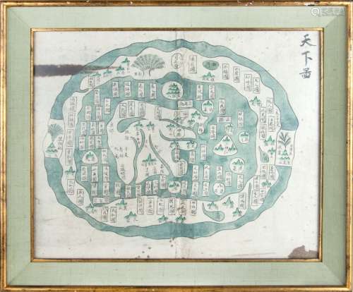 清代世界地圖繪畫