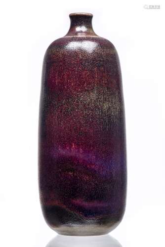 Édouard Chapallaz (1921-2016), vase soliflore de forme bouteille à couverte [...]