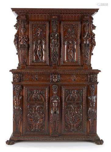 Rare armoire de mariageTarquin et Lucrèce