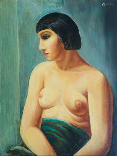 Femme au buste nu assise, 1920