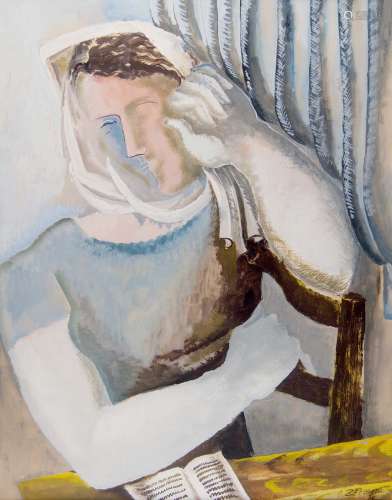 Femme à table devant son livre, 1932
