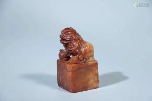 A SHOUSHAN CARVED SEAL CHOP