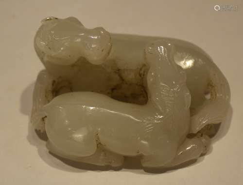 A JADE CARVED ORNAMENT