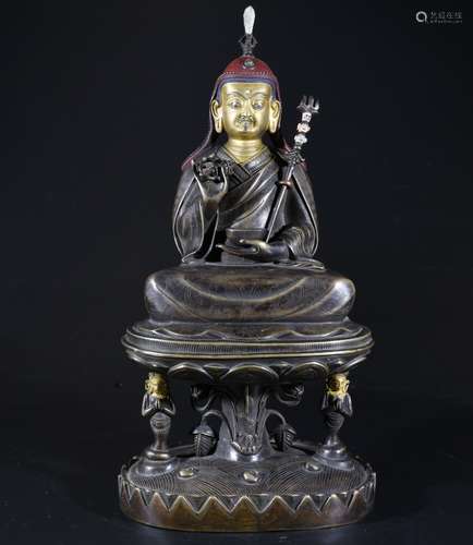 A BRONZE FIGURE OF VAJRASATTVA