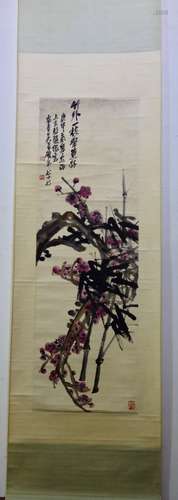 A CHINESE SCROLL PAINTING, WU CHANGXIANG