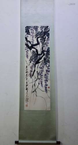 A CHINESE SCROLL PAINTING, QI BAISHI