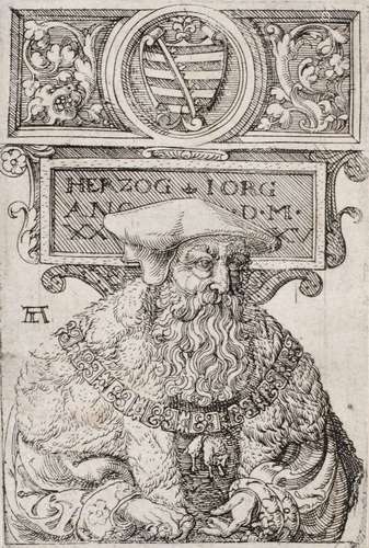 Monogrammist A.L.L., Zwei Bildnisse von Herzog Georg dem Baertigen. 1st half 16th cent.