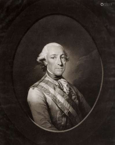 J. Clerck, Bildnis von Friedrich Josias von Sachsen-Coburg-Saalfeld. Late 18th cent.