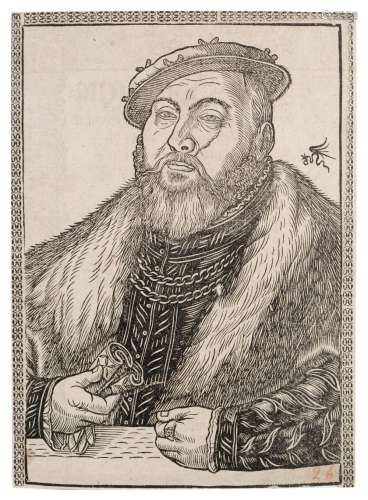 Lucas Cranach d.J. (nach), Bildnis Johann Friedrich des Grossmuetigen. 16./ 17th cent.