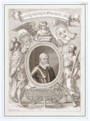 Philipp Andreas Kilian /Jeremias Kilian d.Ae., Vier Bildnisse von Johann Georg I., Johann Georg II. und Johann Georg III. 2. H. 17. Jh. bis Mid 18th cent.