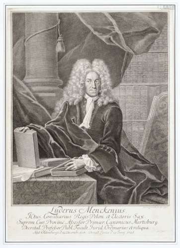 Martin Bernigeroth /Johann Martin Bernigeroth, Zwoelf Bildnisse Leipziger Amtstraeger und Gelehrter. Ende 17. Jh. bis Mid 18th cent.