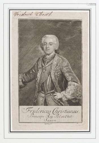Johann Christoph Sysang, Fuenf Bildnisse der Kinder August III. und ein Almanach Mid 18th cent.