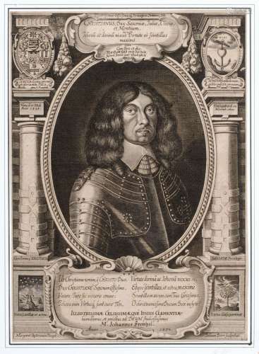 Johann Duerr, Bildnis Christian I./Bildnis Anna Maria Dorothea von Sachsen-Weissenfels. Mid 17th cent.