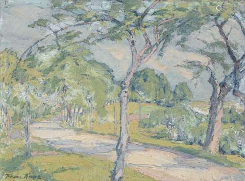 Franz Kunz, Weg am Feldrain. 1st half 20th cent.