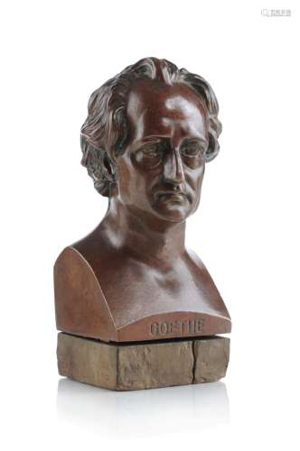 A. Zielbauer, Bueste von Johann Wolfgang von Goethe. Um 1900.