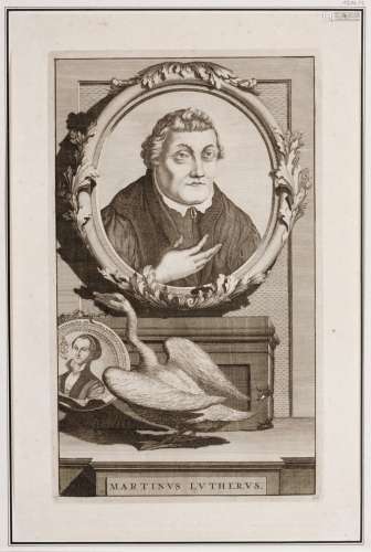 Verschiedene Stecher, Drei Bildnisse von Martin Luther. 2nd half 17th cent.