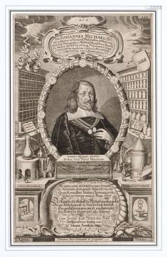 Johann Duerr, Elf Bildnisse saechsischer Theologen und Mediziner. Mid 17th cent.