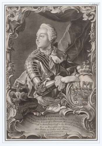 Philipp Andreas Kilian, Bildnis Friedrich Ludwig von Sachsen-Gotha-Altenburg. Um 1756.