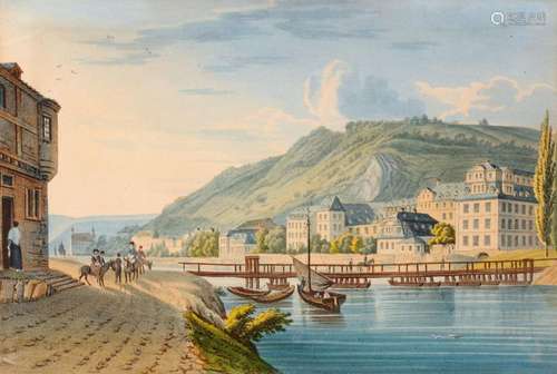 Deutscher Lithograf, Bad Ems. Um 1840.