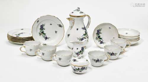 COFFEE SERVICE, DECORATED WITH 