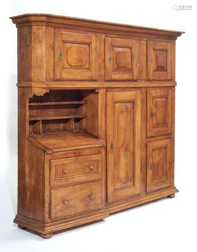 BUFFET WITH COMPARTMENTS AND WRITING SECTION,