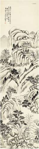 钟来松（1866～？） 夏山雨过图 立轴 水墨纸本