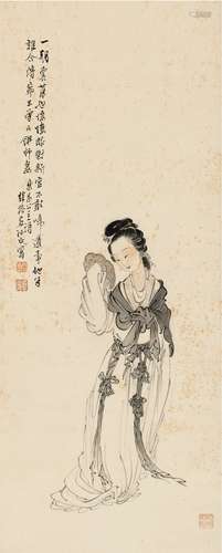 徐操（1899～1961） 仕女图 立轴 设色纸本