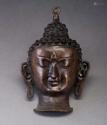 十八世紀銅佛面