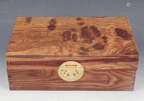 A FINE HUA LI MU JEWELRY BOX