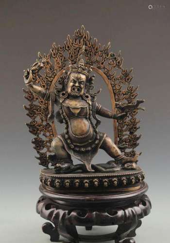 A FINE BRONZE EKAJATA-RAKSAH STATUE