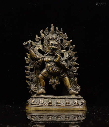 CHINESE BRONZE FIGURE OF VAJRAPANI