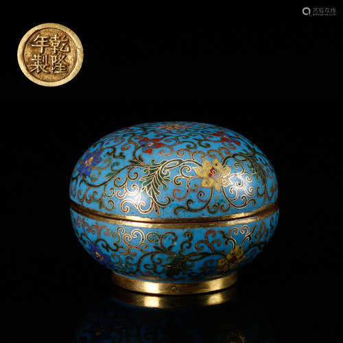 CLOISONNE COVER BOX