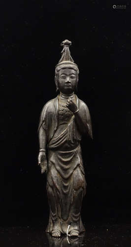 CHINESE BRONZE FIGURE OF GUANYIN