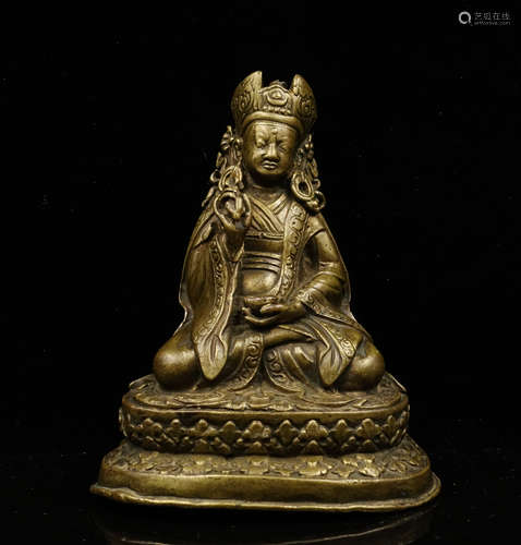 CHINESE BRONZE FIGURE OF PADMASAMBHAVA