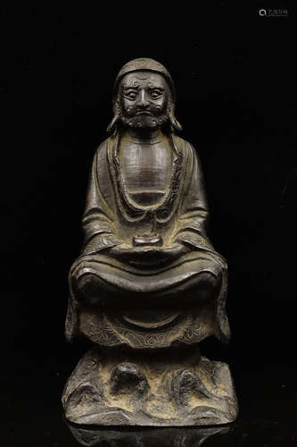 CHINESE BRONZE FIGURE OF DAMO