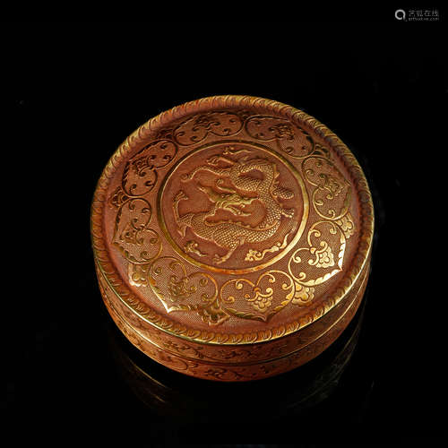 GILT BRONZE COVER BOX