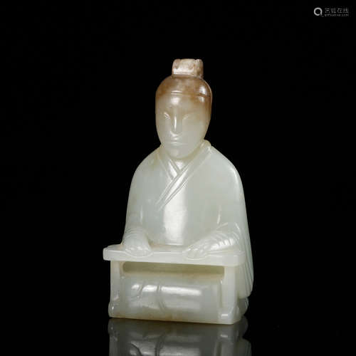 ARCHAIC JADE FIGURINE