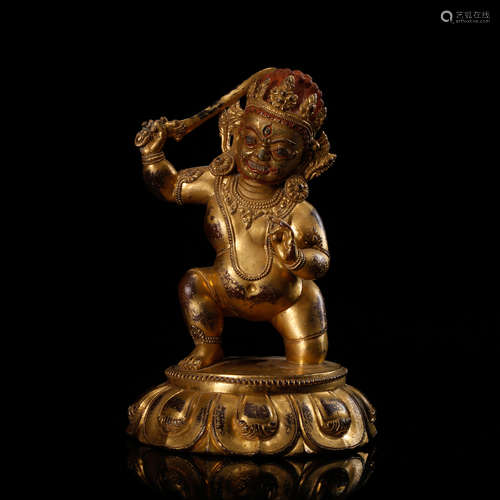 GILT BRONZE MAHAKALA