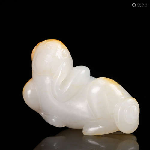 WHITE JADE CARVED BEAST