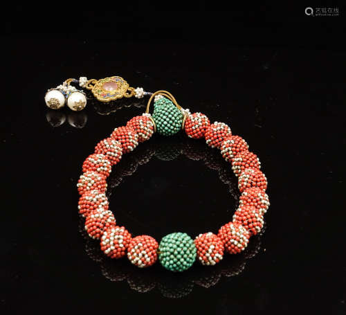 CHINESE QING COURT BEADS BRACELET