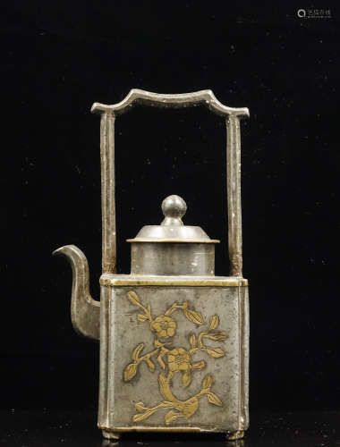 CHINESE PEWTER TEA POT