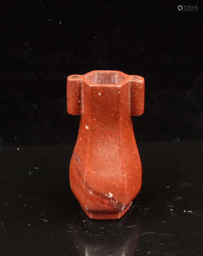 CHINESE SOAPSTONE MINI VASE