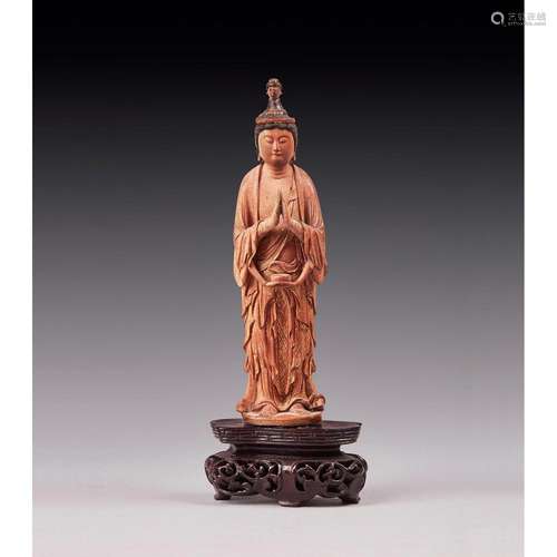 STATUETTE DE KANNON BOSATSU